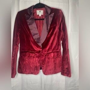 Red velvet Blazer